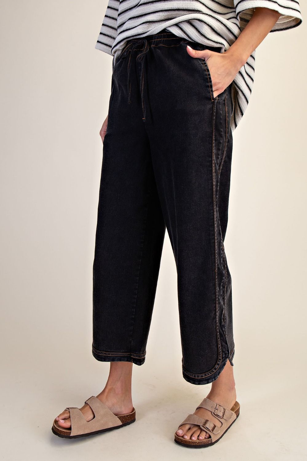The Essential Mineral Washed Denim Pants