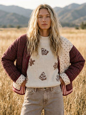 Mix & Mingle Patchwork Quilted Puffer Jacket