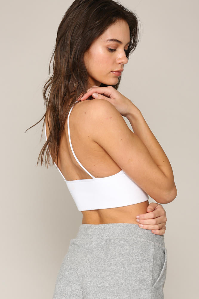 Everyday Modal Ribbed Triangle Bralette