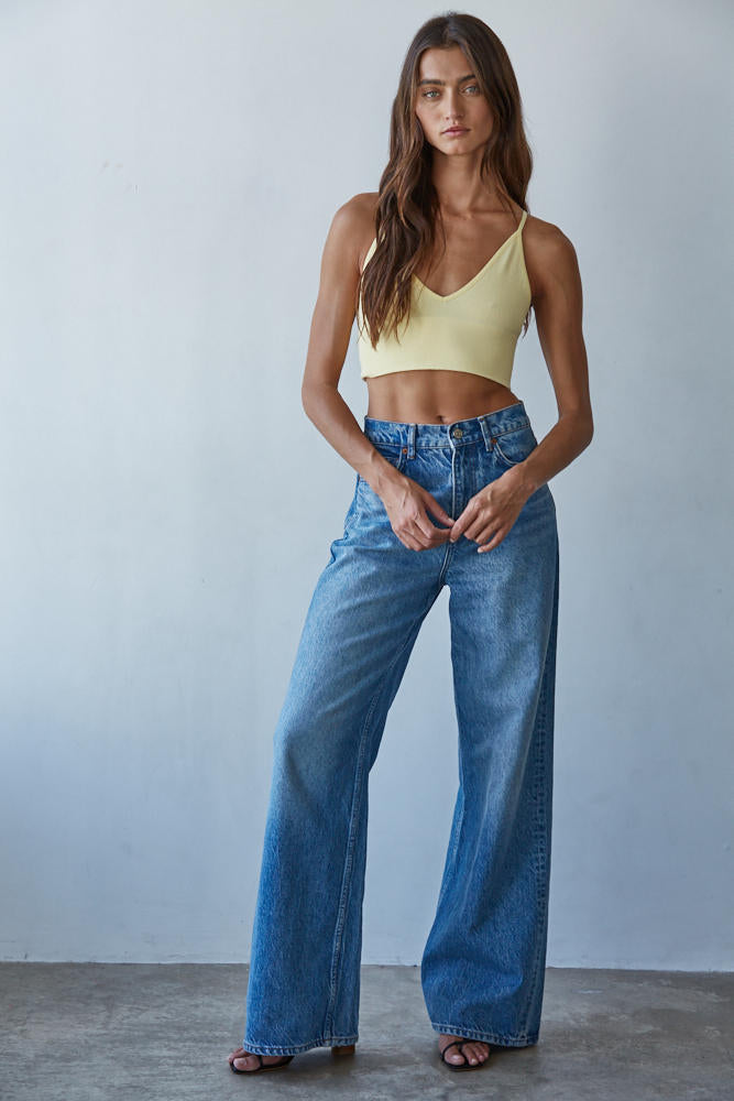 Everyday Modal Ribbed Triangle Bralette