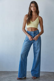 Everyday Modal Ribbed Triangle Bralette