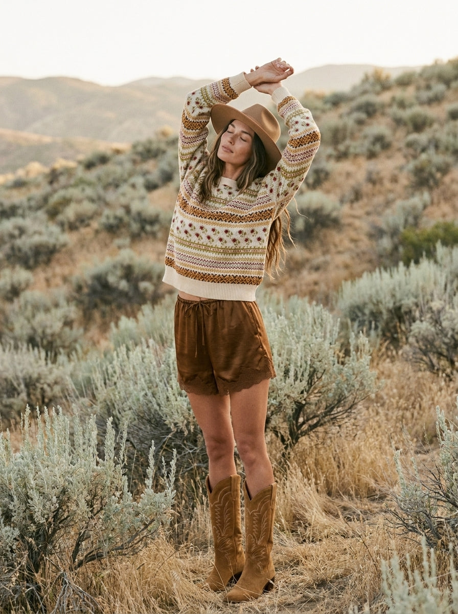 Nordic Garden Fair Isle Sweater