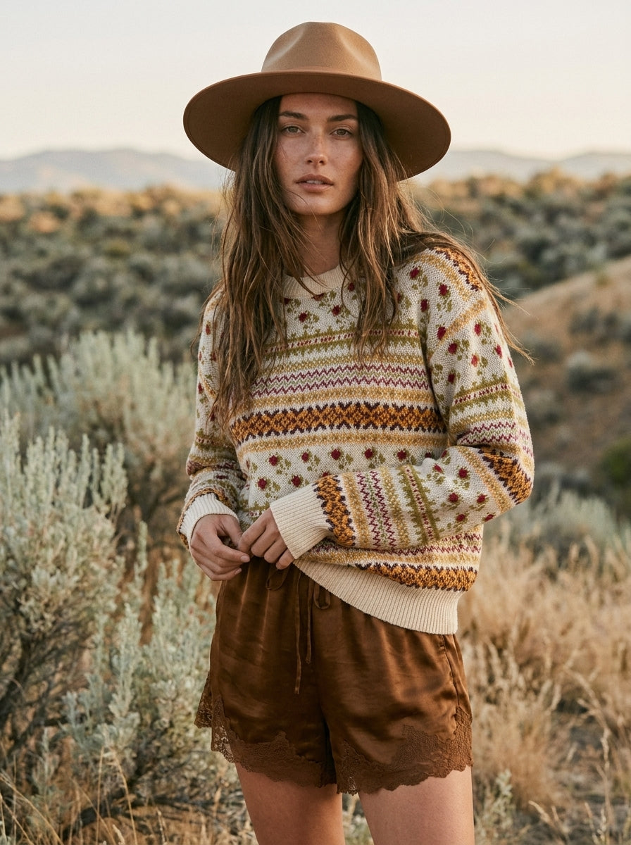 Nordic Garden Fair Isle Sweater