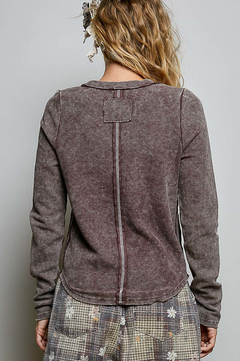 No Hard Feelings Vintage Washed Thermal