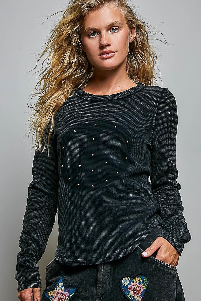 No Hard Feelings Vintage Washed Thermal