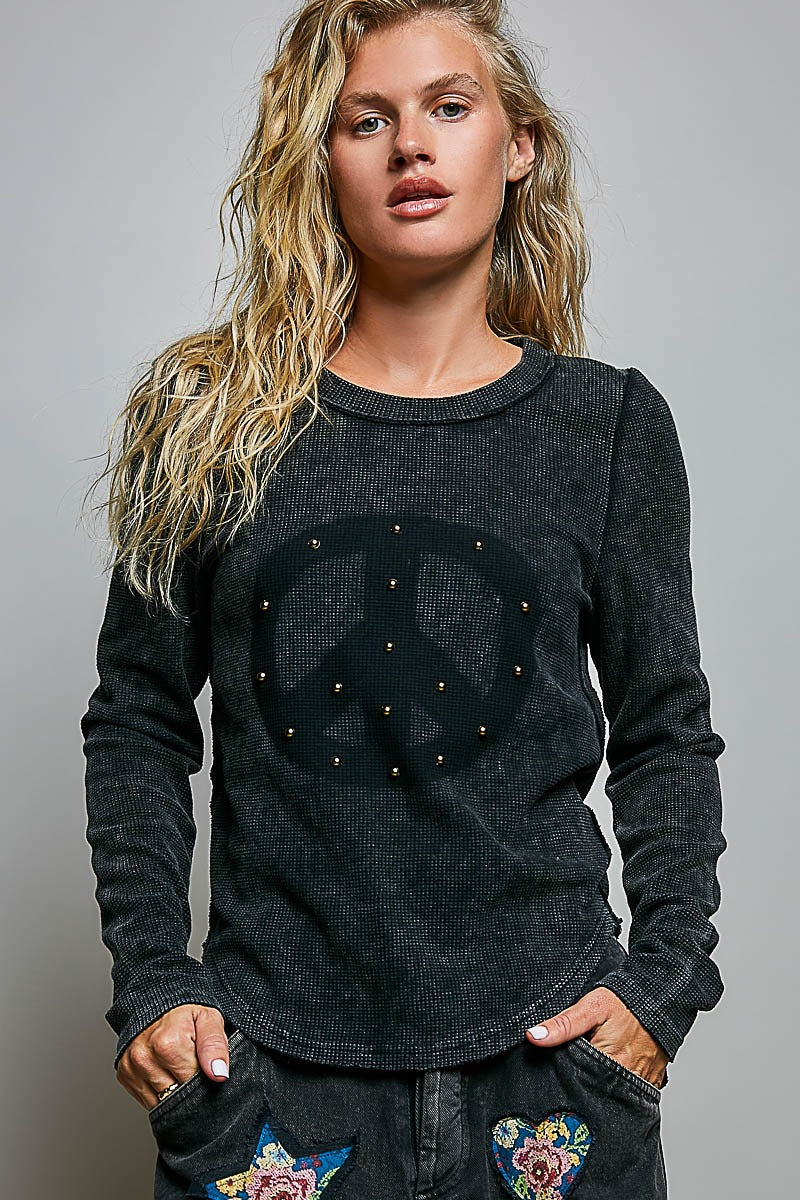 No Hard Feelings Vintage Washed Thermal