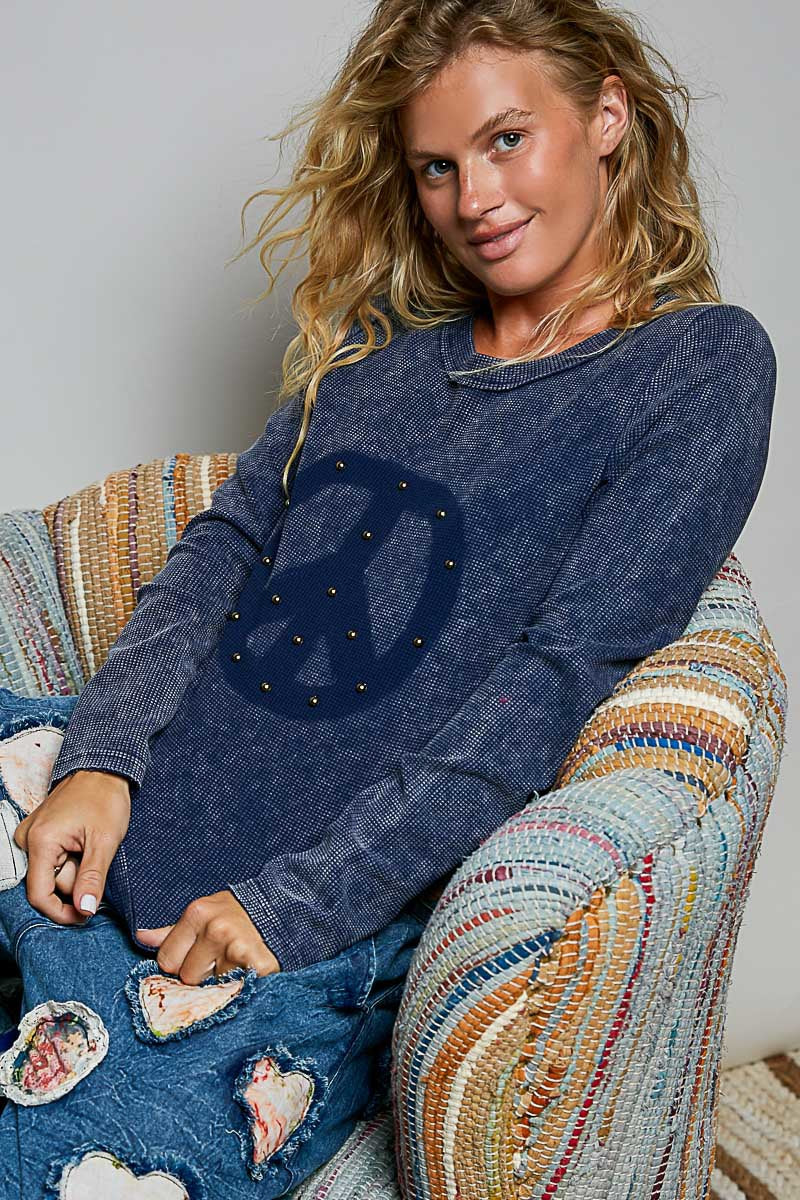 No Hard Feelings Vintage Washed Thermal