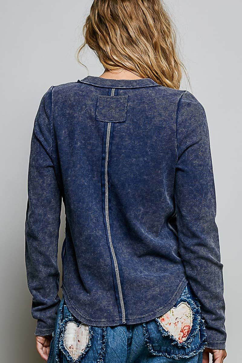 No Hard Feelings Vintage Washed Thermal