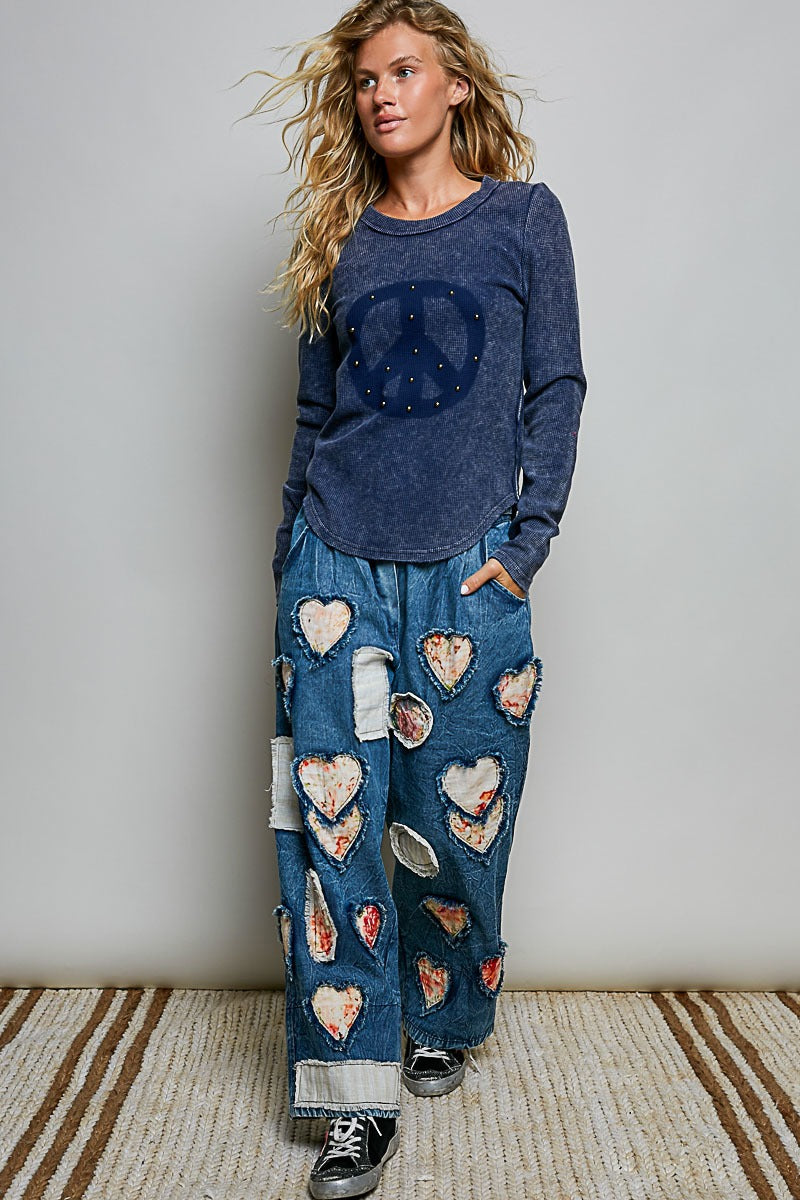 No Hard Feelings Vintage Washed Thermal