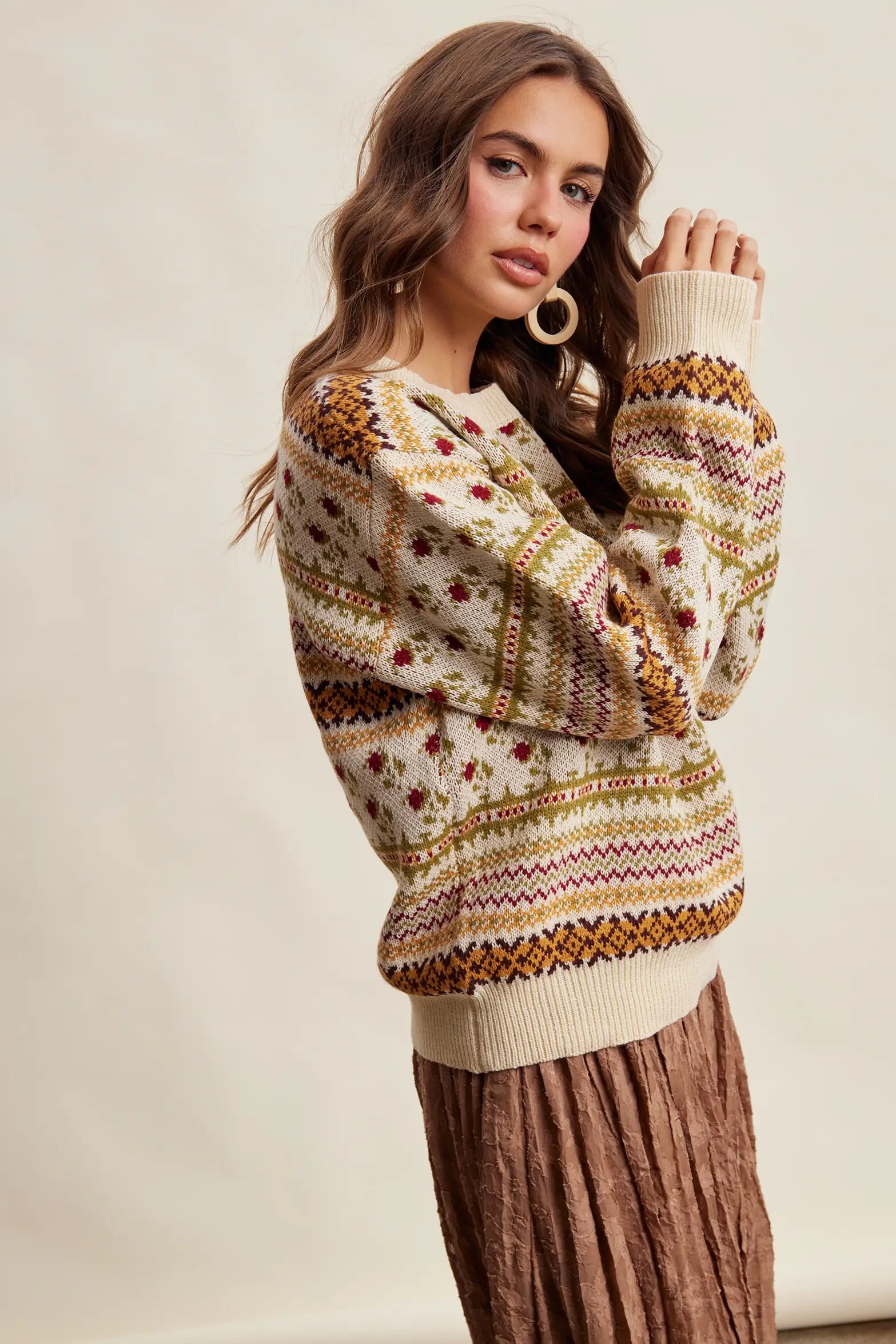 Nordic Garden Fair Isle Sweater