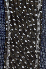 Odd Ends Waffle Knit Patchwork Top