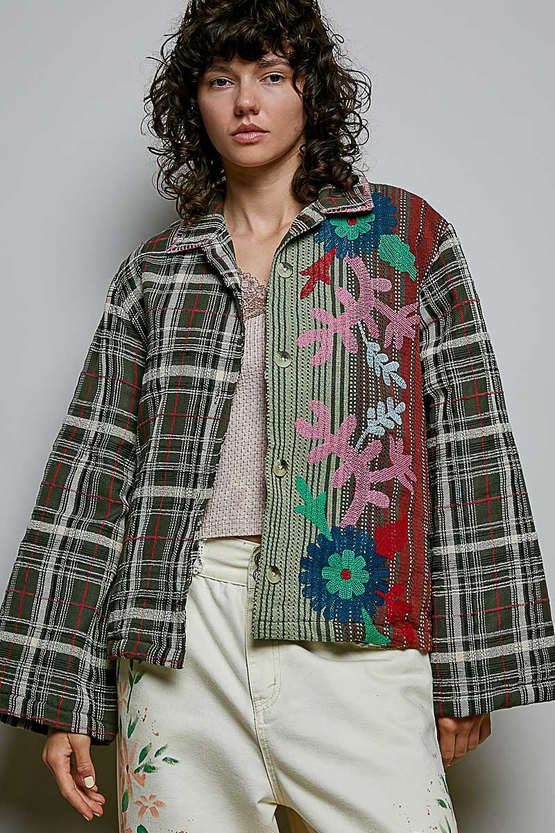 Patchouli Embroidered Woven Jacket