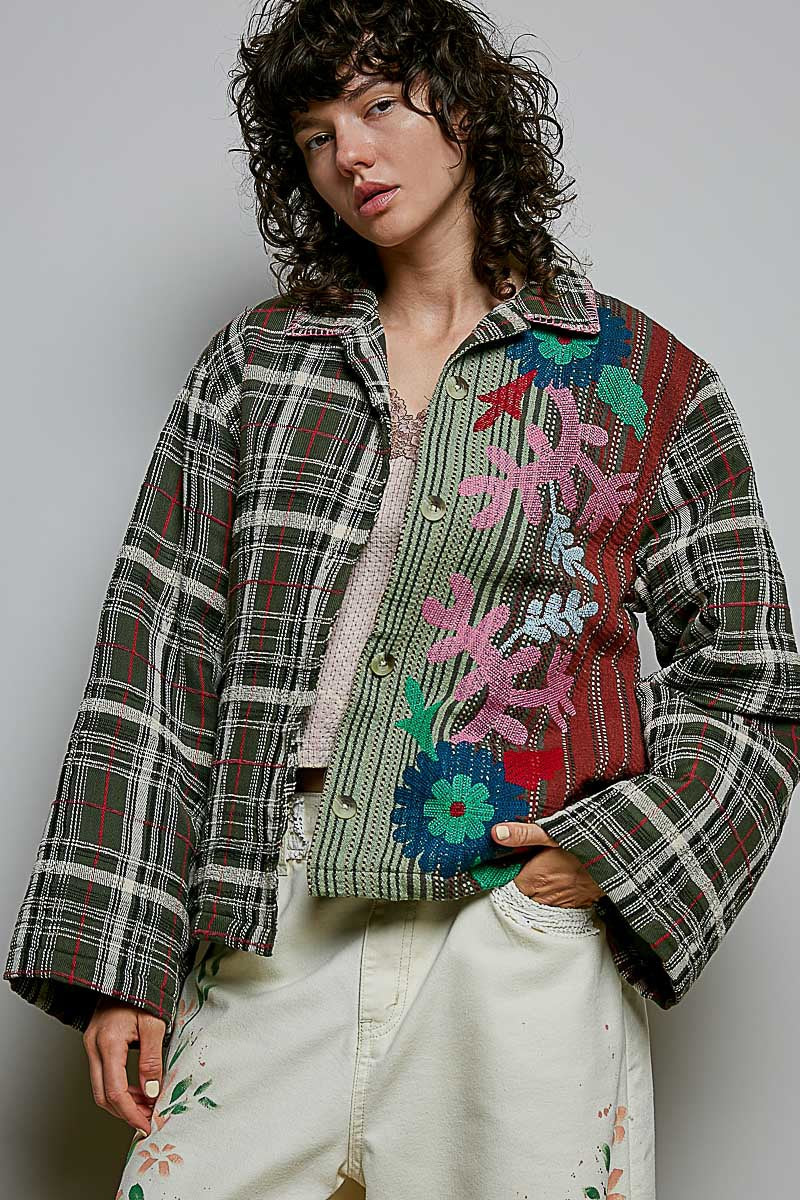 Patchouli Embroidered Woven Jacket
