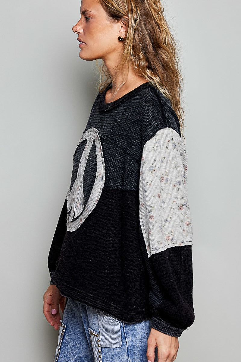 Peace Of Mind Patchwork Long-Sleeve Thermal