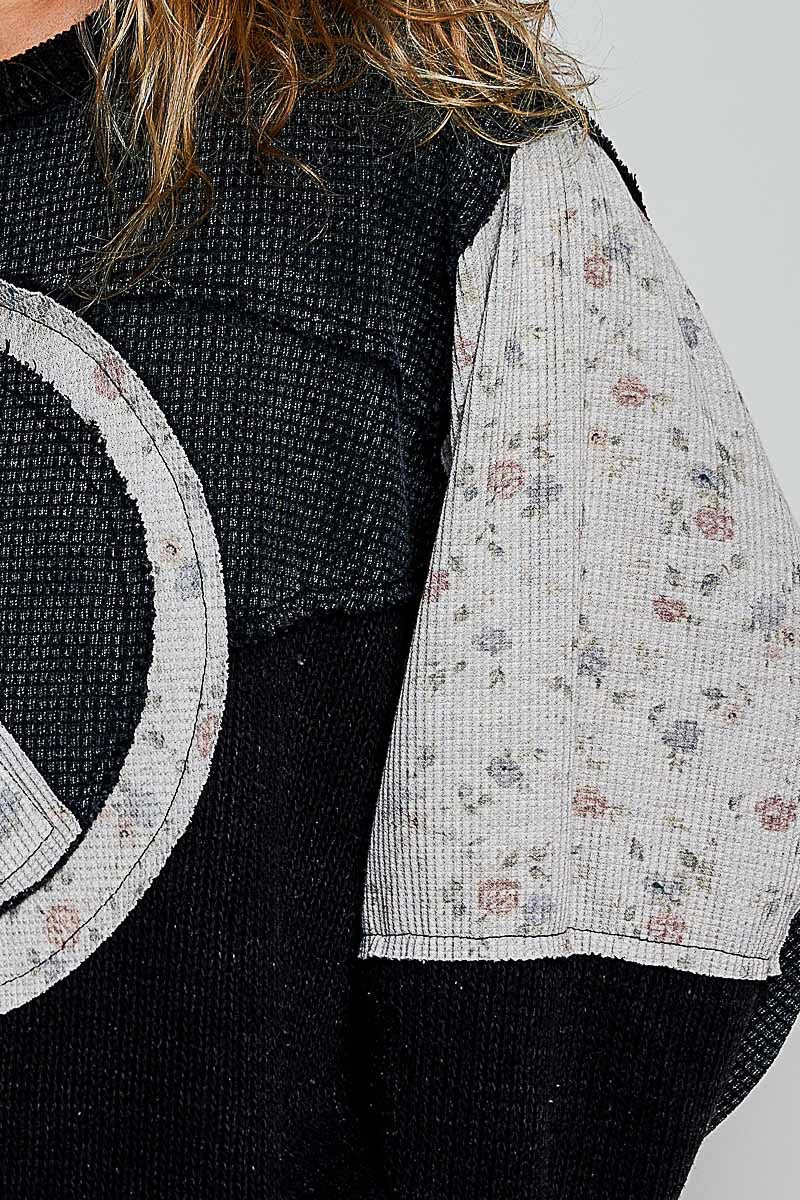 Peace Of Mind Patchwork Long-Sleeve Thermal