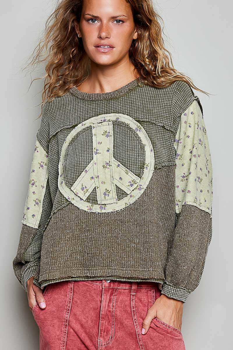 Peace Of Mind Patchwork Long-Sleeve Thermal