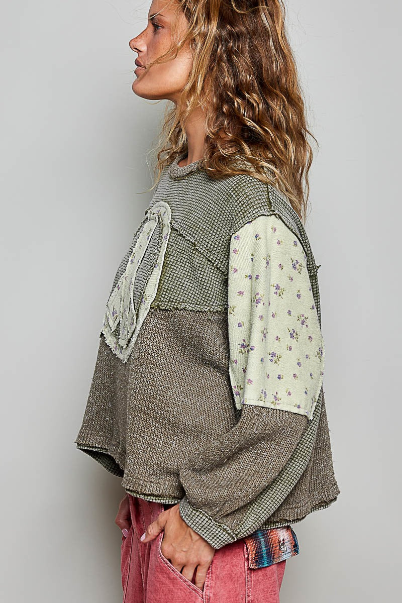 Peace Of Mind Patchwork Long-Sleeve Thermal