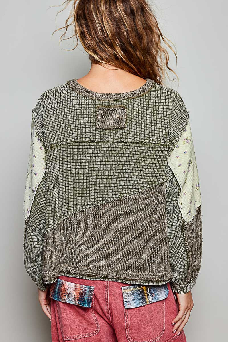 Peace Of Mind Patchwork Long-Sleeve Thermal
