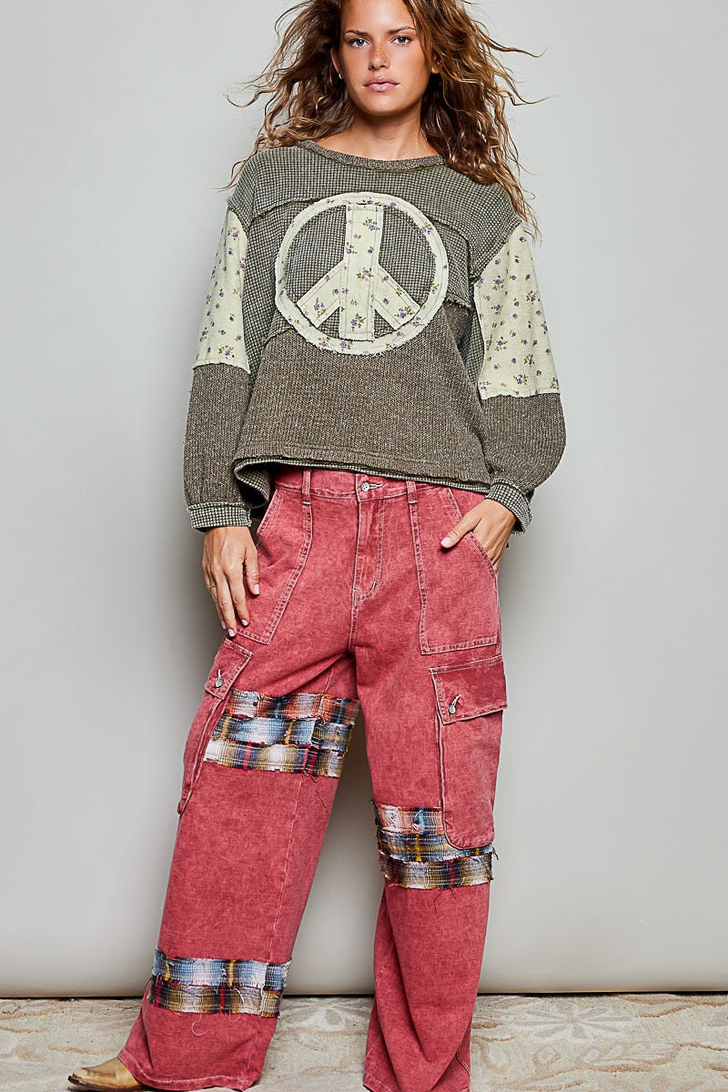 Peace Of Mind Patchwork Long-Sleeve Thermal