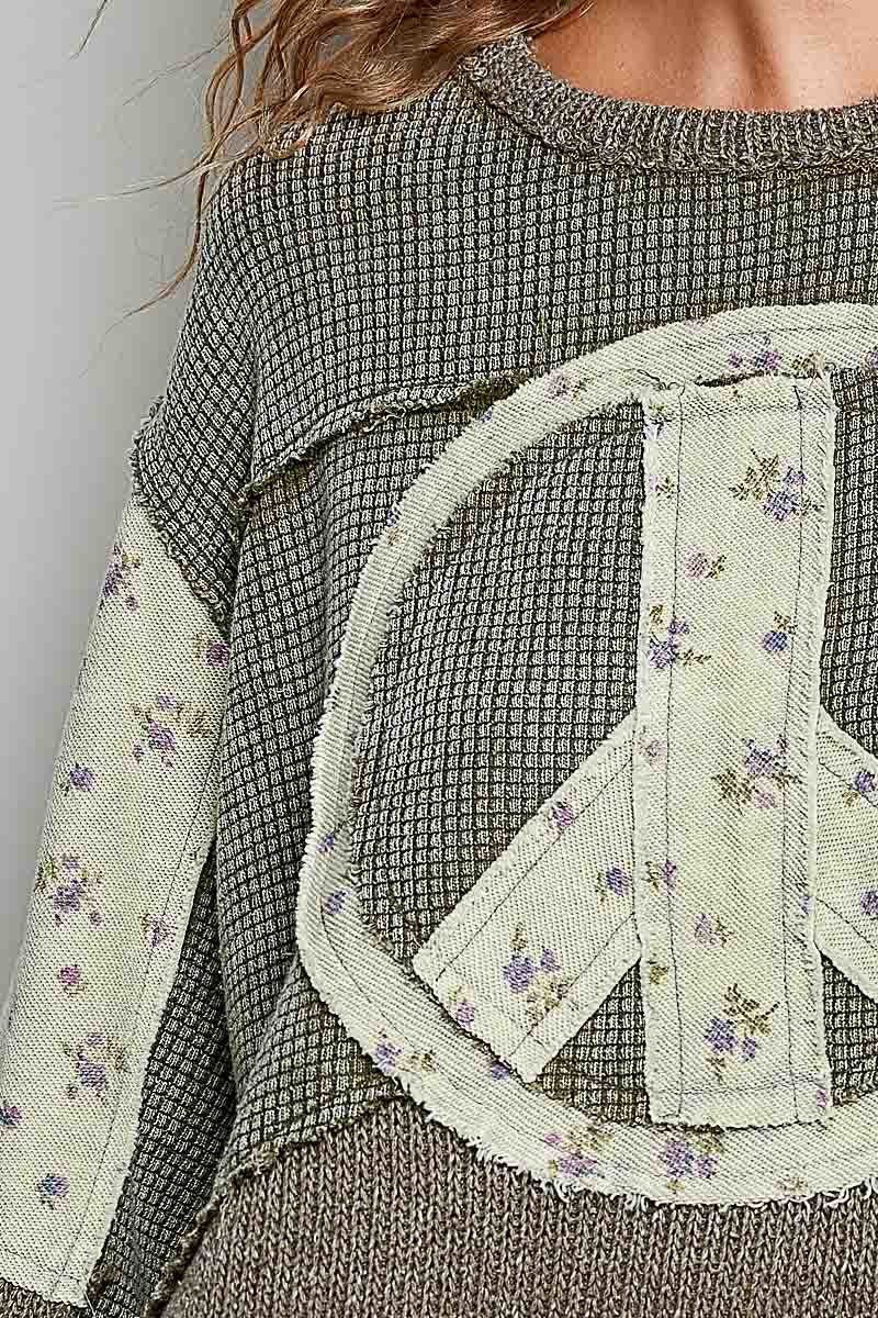 Peace Of Mind Patchwork Long-Sleeve Thermal