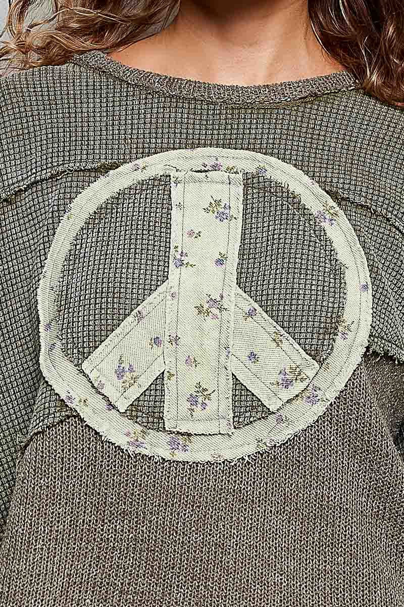 Peace Of Mind Patchwork Long-Sleeve Thermal
