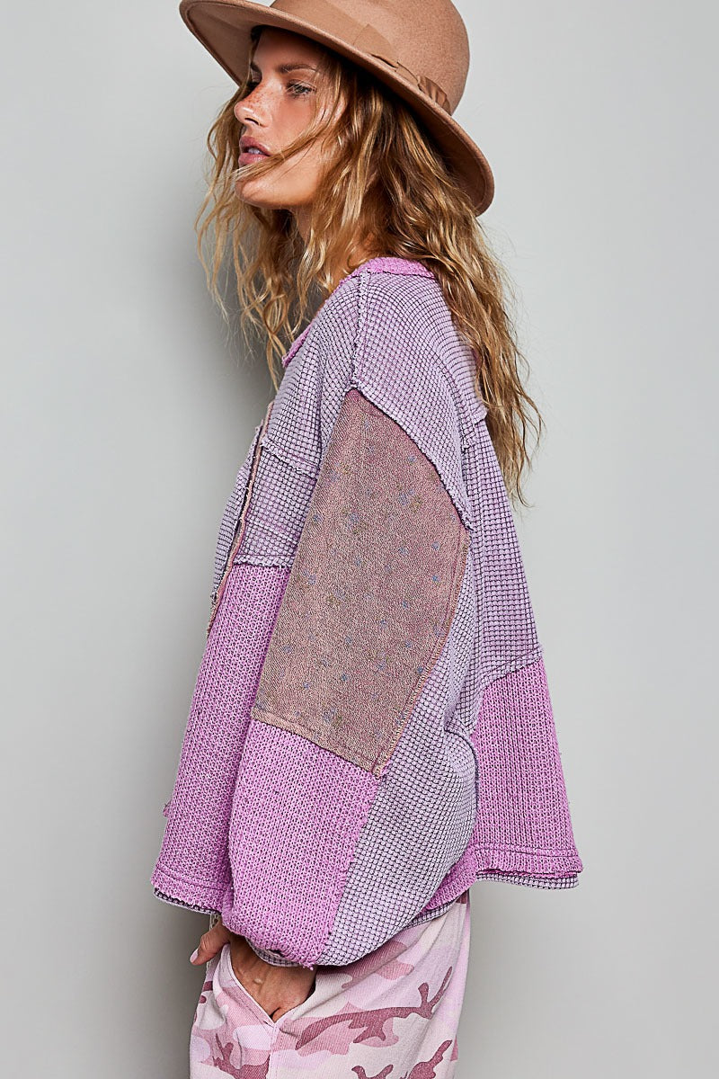 Peace Of Mind Patchwork Long-Sleeve Thermal