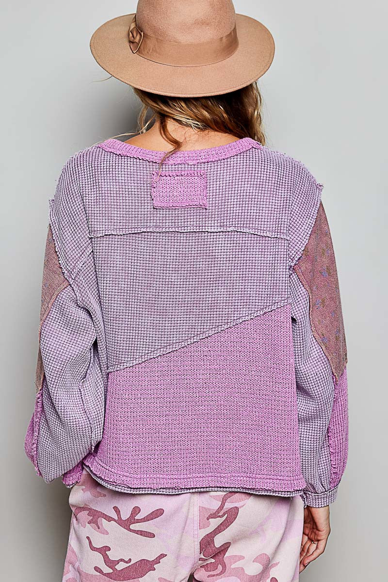 Peace Of Mind Patchwork Long-Sleeve Thermal