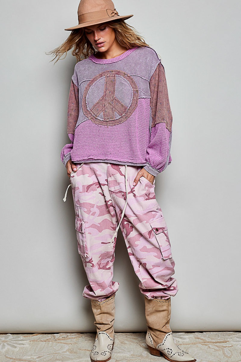 Peace Of Mind Patchwork Long-Sleeve Thermal