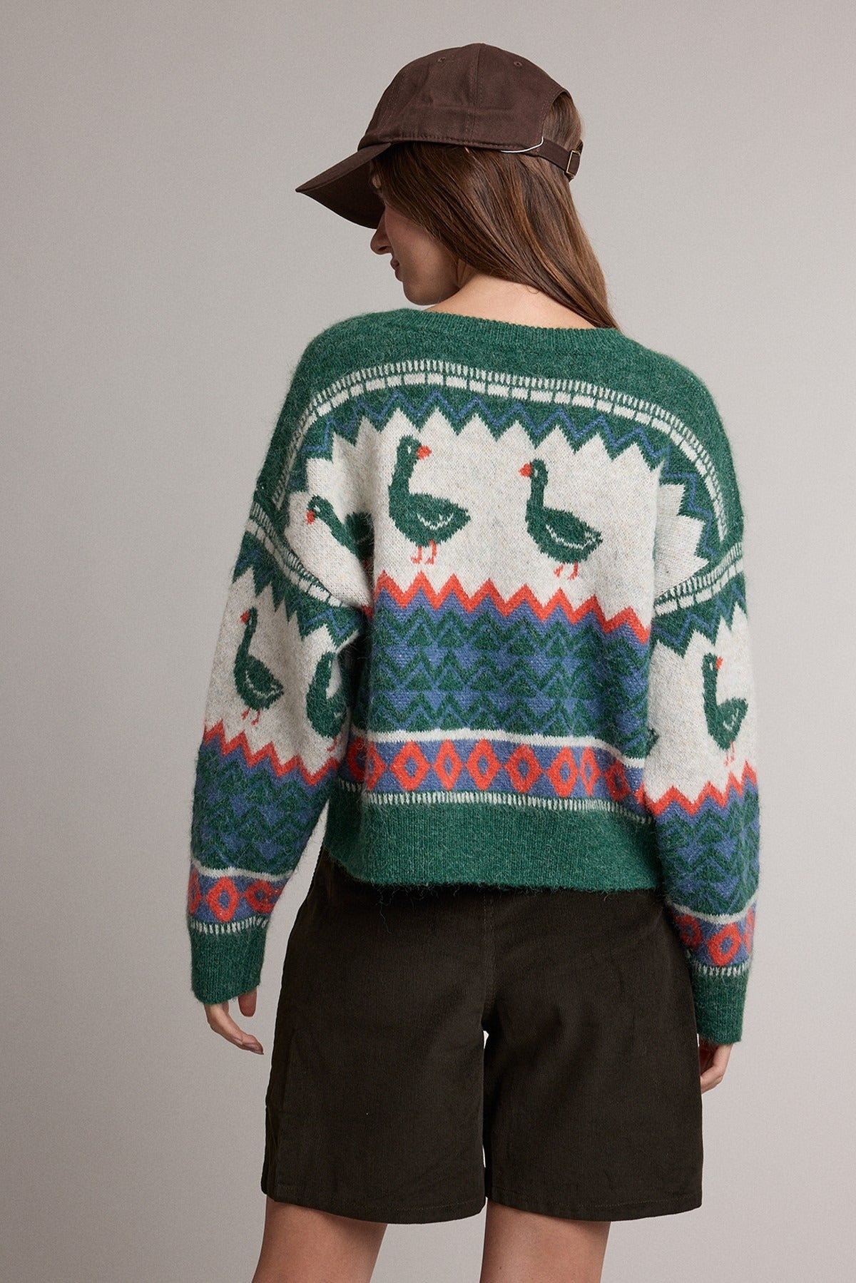 Pintail Fair Isle Goose Cardigan
