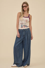 Pioneertown Vintage Cowboy Boots Graphic Tank