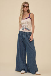Pioneertown Vintage Cowboy Boots Graphic Tank