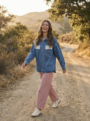 Porter Striped Linen-Blend Barrel Pants