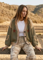 Red Rock Horse Knit Cardigan