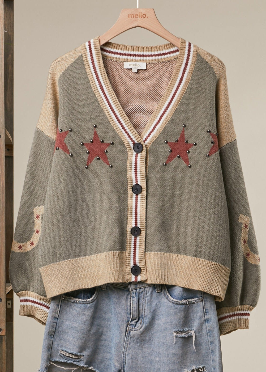 Red Rock Horse Knit Cardigan
