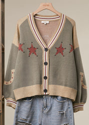 Red Rock Horse Knit Cardigan
