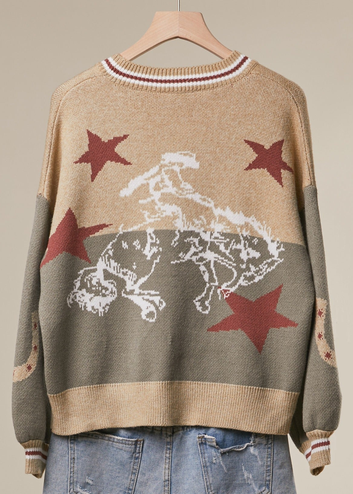 Red Rock Horse Knit Cardigan