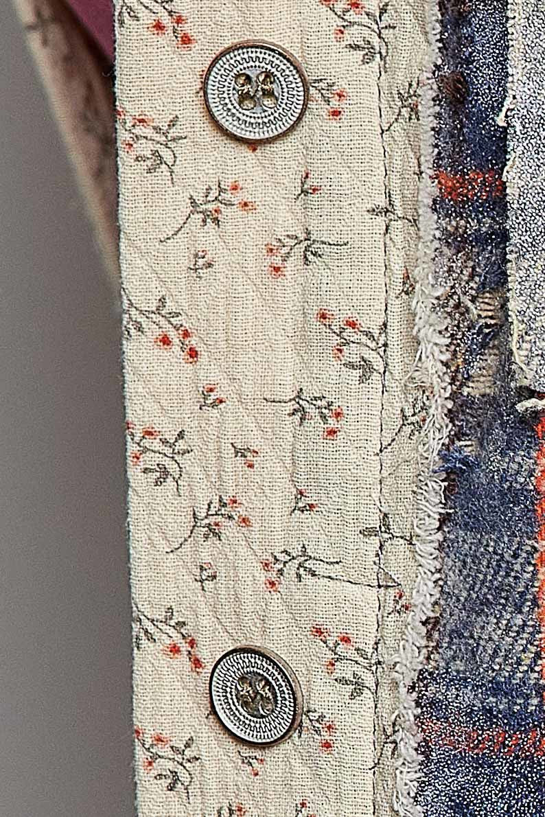 Renegade Mixed Print Studded Shacket