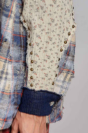 Renegade Mixed Print Studded Shacket