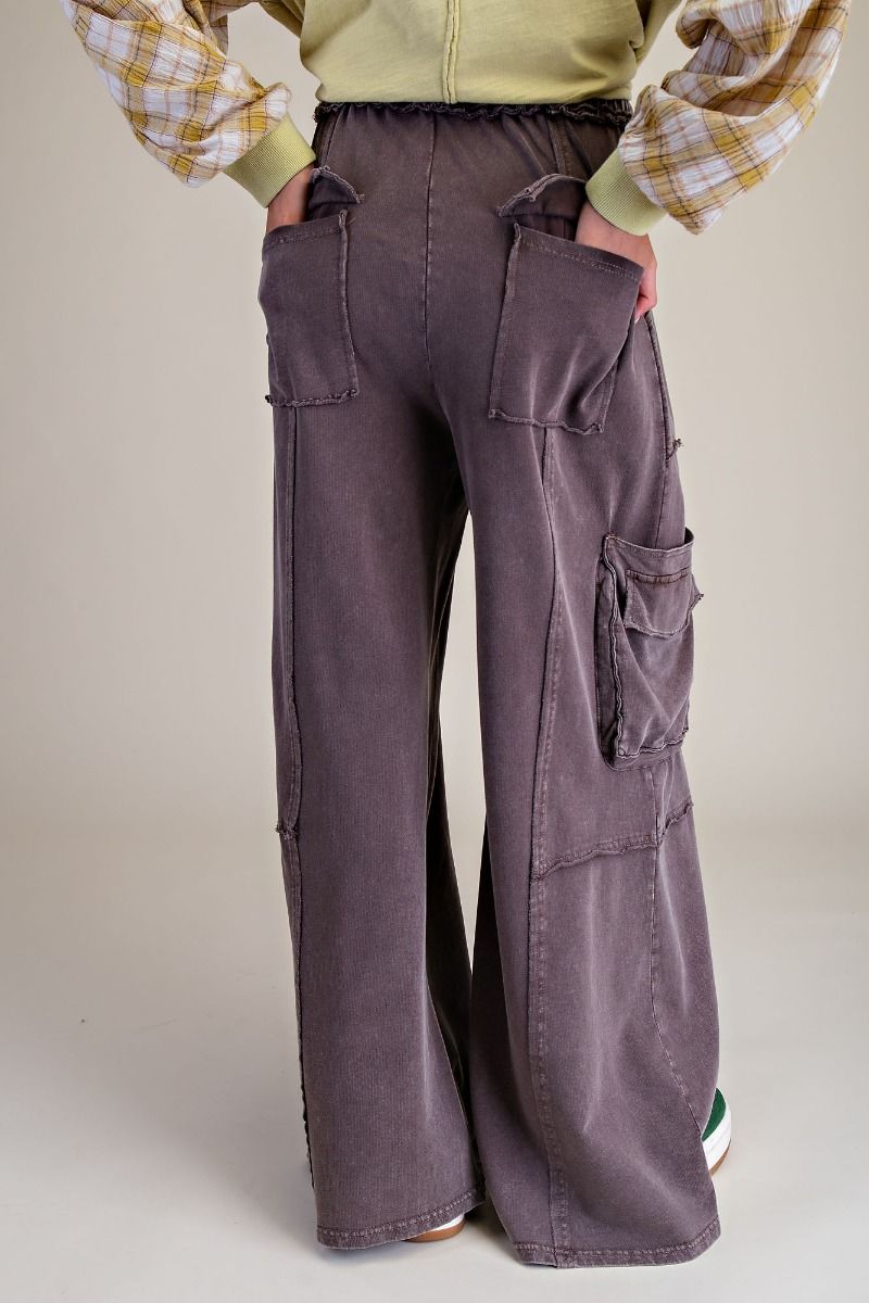 The Essential Ruffled Waistband Terry Knit Pants