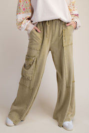 The Essential Ruffled Waistband Terry Knit Pants