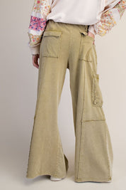 The Essential Ruffled Waistband Terry Knit Pants
