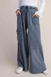 The Essential Ruffled Waistband Terry Knit Pants