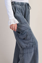 The Essential Ruffled Waistband Terry Knit Pants