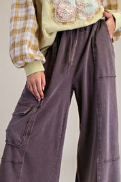 The Essential Ruffled Waistband Terry Knit Pants