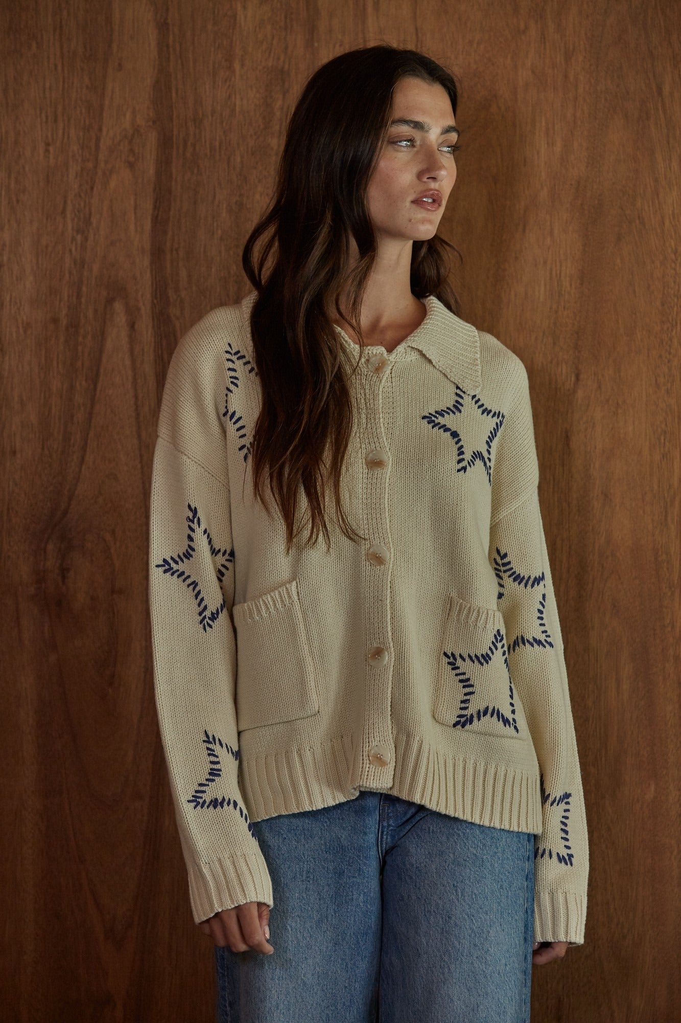 Saddle Stitch Star Cardigan