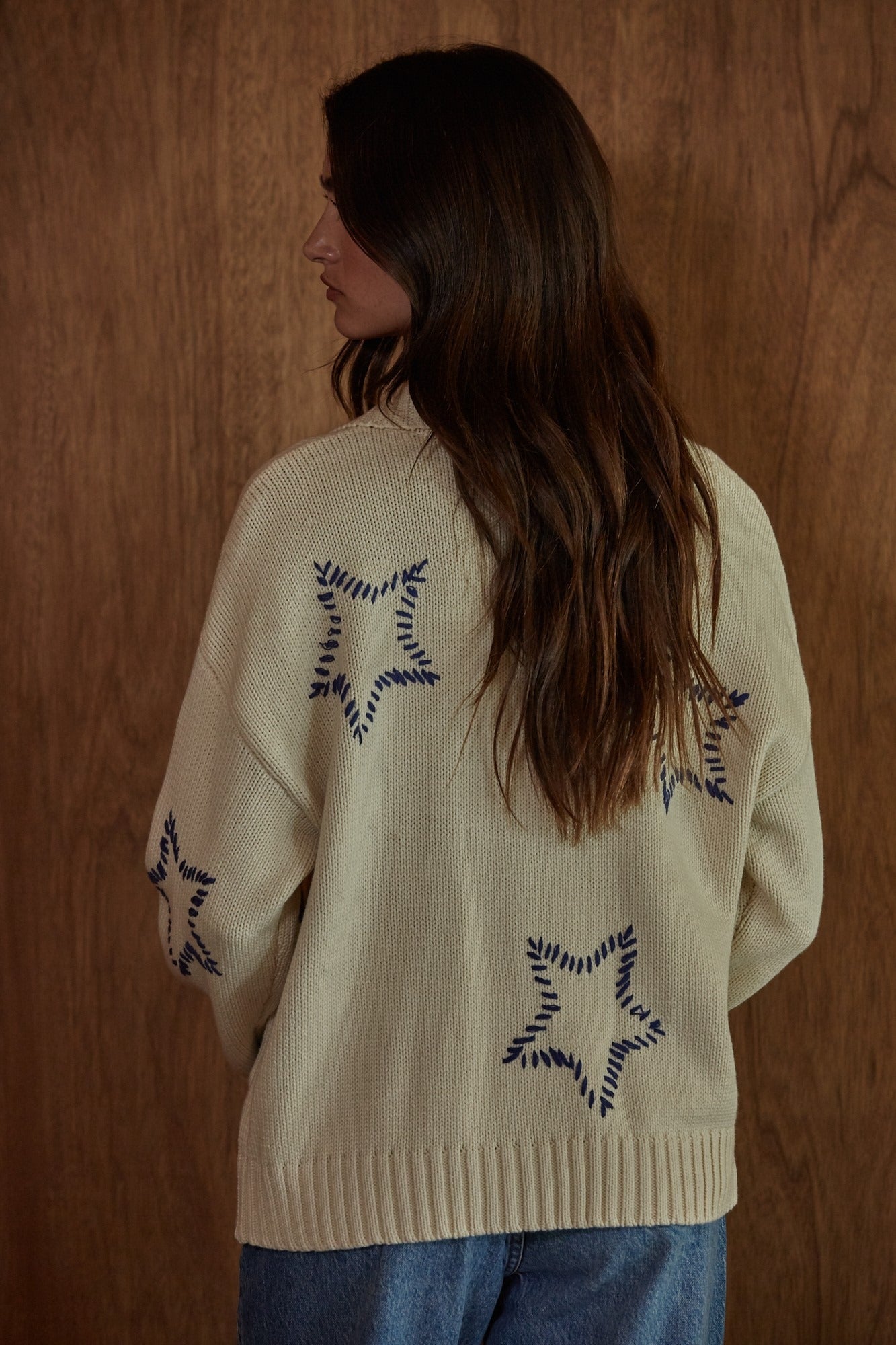 Saddle Stitch Star Cardigan