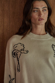 Saddle Up Mock-Neck Knit Sweater