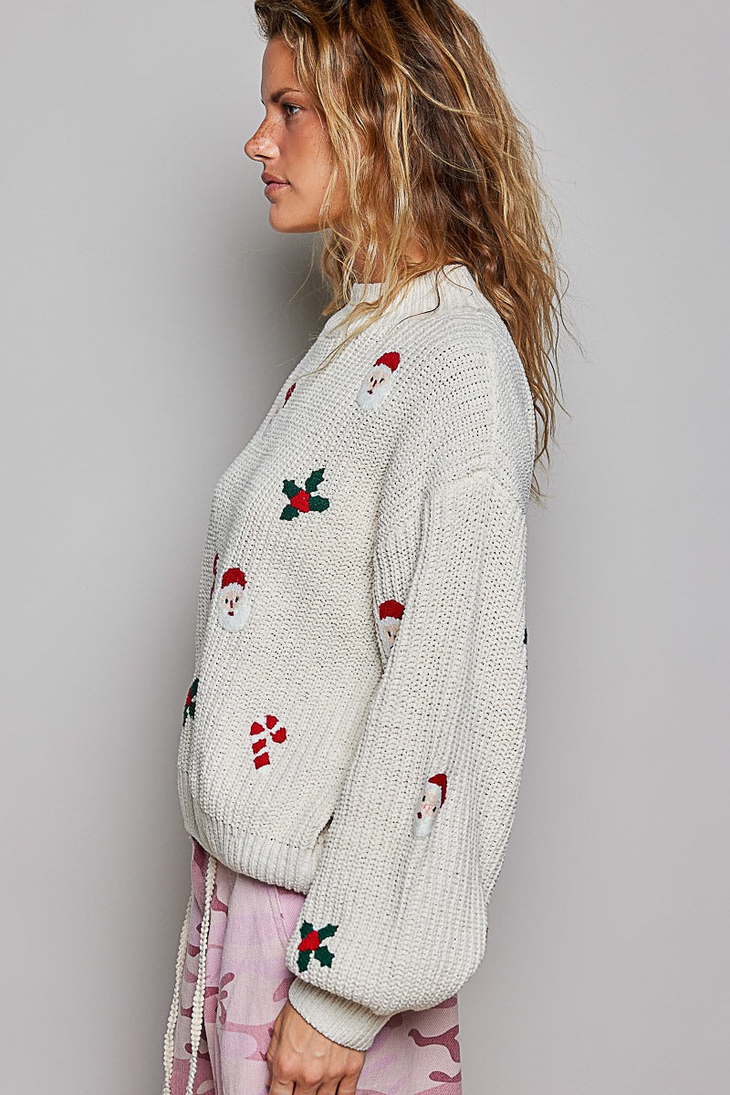 Saint Nick Chenille Sweater