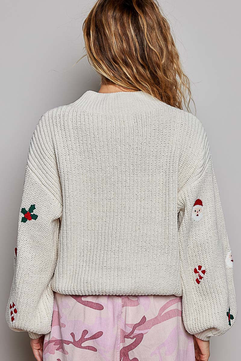 Saint Nick Chenille Sweater