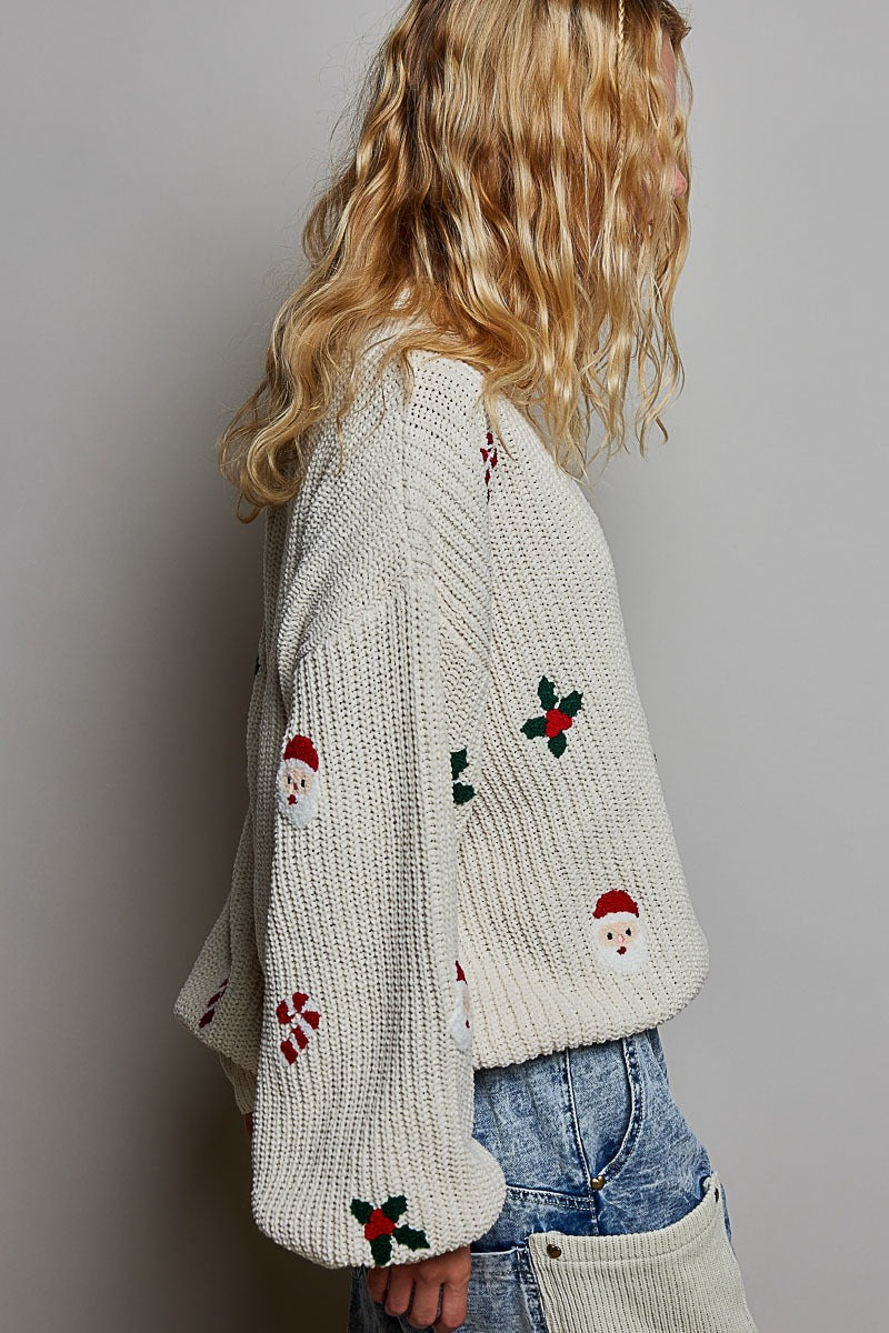 Saint Nick Chenille Sweater